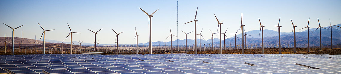 remote wind and solar farm