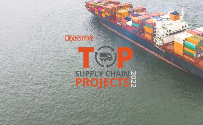 SDCE Award logo with shipping containers