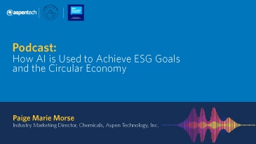 Podcast: How AI is Used to Achieve ESG Goals and the Circular Economy