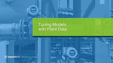 Tuning Models with Plant Data - Application Overview