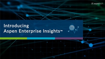 Aspen Enterprise Insights for prescriptive analytics