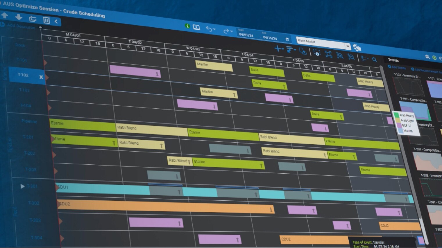 Optimize Refinery Scheduling with Aspen Unified Scheduling | AspenTech